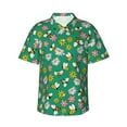 thumbnail image 1 of Fotbe Flying Bees Hawaiian Shirt for Men Unisex Summer Beach Casual Short Sleeve Cotton Linen Button Down Shirts-Large, 1 of 9