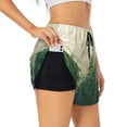 thumbnail image 1 of Fotbe Fog Forest Womens High Waist Running Shorts Athletic Workout Quick Dry Shorts for Women with Pockets Gym Yoga Summer Shorts-X-Large, 1 of 9