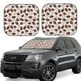 thumbnail image 1 of Fotbe Football 2-Piece Car Windshield Sun Shade | Sun Blocker for Car Windshield | Foldable Automotive Interior Accessories for Sun Protection-Medium, 1 of 7