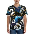 thumbnail image 1 of Fotbe Football Baseball Jersey Shirt for Men and Women, Casual Short Sleeves Button Down T-Shirt-Small, 1 of 9