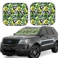 thumbnail image 1 of Fotbe Football Doodle 2-Piece Car Windshield Sun Shade | Sun Blocker for Car Windshield | Foldable Automotive Interior Accessories for Sun Protection-Small, 1 of 7