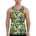 thumbnail image 1 of Fotbe Football Doodle Pattern Men's Quick Dry Workout Tank Top Gym Muscle Tee Fitness Bodybuilding Sleeveless T Shirt Breathable Workout Shirt-, 1 of 9