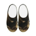 thumbnail image 1 of Fotbe Football Loving Hamster Pattern Women's Fuzzy Curly Fur Memory Foam Loafer Slippers Indoor Outdoor Slippers Winter Home Shoes-44/45, 1 of 7