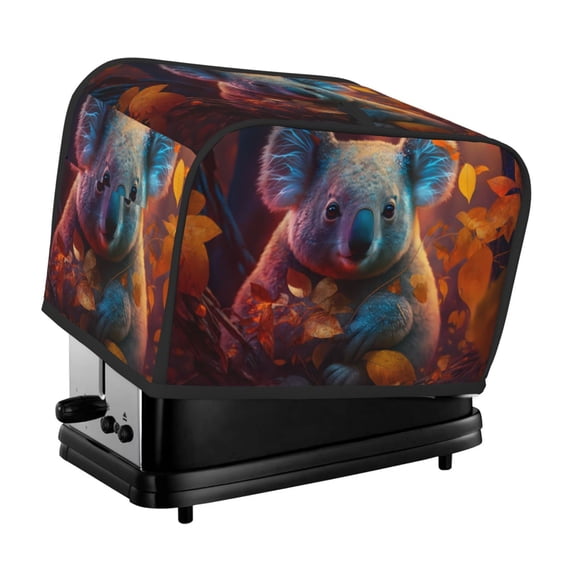 Fotbe Forest Koala for Two Slice Toaster Cover, Fingerprint Protector, Super Soft Appliance Cover And Dust Cover,Bread Dust Cover & Fingerprint Protection