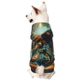 thumbnail image 1 of Fotbe Forest Meditating Gorilla Print Small Dog Sweater Hoodies Pet Grey Hooded Soft Fleece Sweatshirts with Pocket Fall Winter Puppy Cat Sweaters Warm Clothes-Medium, 1 of 7