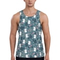 thumbnail image 1 of Fotbe Forest Rabbit Pattern Men's Quick Dry Workout Tank Top Gym Muscle Tee Fitness Bodybuilding Sleeveless T Shirt Breathable Workout Shirt-4X-Large, 1 of 9