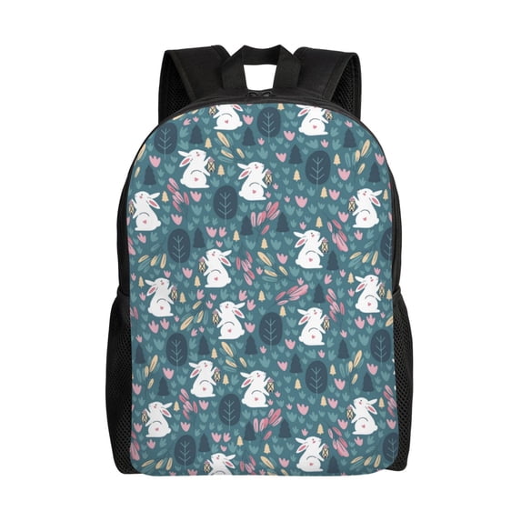 Fotbe Forest Rabbit Travel Laptop Backpack, Business Slim Sturdy Laptops Backpack, Water Resistant College School Computer Bag Gift for Men & Women Fits 15.6 Inch Notebook