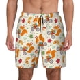 thumbnail image 1 of Fotbe Forest Squirrel Men’s Swim Trunks Quick Dry Swim Shorts Board Shorts with Mesh Lining-Medium, 1 of 9