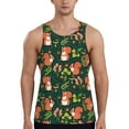 thumbnail image 1 of Fotbe Forest Squirrel Pattern Men's Quick Dry Workout Tank Top Gym Muscle Tee Fitness Bodybuilding Sleeveless T Shirt Breathable Workout Shirt-XX-Large, 1 of 9