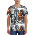 thumbnail image 1 of Fotbe Four Running Horses Baseball Jersey Shirt for Men and Women, Casual Short Sleeves Button Down T-Shirt-3X-Large, 1 of 9