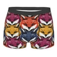 thumbnail image 1 of Fotbe Fox Face Men’s Total Support Pouch Boxer Briefs, X-Temp Cooling, Moisture-Wicking Underwear, Regular, Long-leg and Trunk-Large, 1 of 9