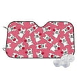 thumbnail image 1 of Fotbe French Bulldog Car Windshield Sunshade | Sun Visor Protector Front Window Shade, Keeps Out UV Rays, Keeps Your Vehicle Cool-Small, 1 of 7