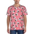 thumbnail image 1 of Fotbe French Bulldog Face Baseball Jersey Shirt for Men and Women, Casual Short Sleeves Button Down T-Shirt-XX-Large, 1 of 9