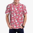 thumbnail image 1 of Fotbe French Bulldog Pattern Men’s Golf Polo Shirt – Breathable Performance Golf Shirt with Button-Down Collar-Medium, 1 of 6