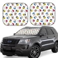 thumbnail image 1 of Fotbe French Bulldog With Coffee Cup 2-Piece Car Windshield Sun Shade | Sun Blocker for Car Windshield | Foldable Automotive Interior Accessories for Sun Protection-Small, 1 of 7