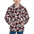 thumbnail image 1 of Fotbe French Bulldog1 Pattern Youth Pullover Hooded Sweatshirt, Boys Hoodie, Kangaroo Pocket Hoodie for Kids Girls -Medium, 1 of 6
