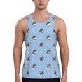 thumbnail image 1 of Fotbe French Bulldog2 Pattern Men's Quick Dry Workout Tank Top Gym Muscle Tee Fitness Bodybuilding Sleeveless T Shirt Breathable Workout Shirt-Small, 1 of 9