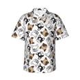 thumbnail image 1 of Fotbe French Bulldog3 Hawaiian Shirt for Men Unisex Summer Beach Casual Short Sleeve Cotton Linen Button Down Shirts-XX-Large, 1 of 9