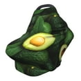 thumbnail image 1 of Fotbe Fresh Avocados Pattern Car Seat Covers for Babies, Nursing Breastfeeding Cover Infant Carseat Canopy, Soft Stretchy Carrier Cover, 1 of 9