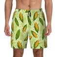 thumbnail image 1 of Fotbe Fresh Corn Men’s Swim Trunks Quick Dry Swim Shorts Board Shorts with Mesh Lining-X-Large, 1 of 9