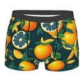 thumbnail image 1 of Fotbe Fresh Orange Men’s Total Support Pouch Boxer Briefs, X-Temp Cooling, Moisture-Wicking Underwear, Regular, Long-leg and Trunk-Small, 1 of 9