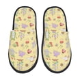 thumbnail image 1 of Fotbe Frog Bee Pattern Women's Fuzzy Slippers Plush Slippers Fluffy Winter House Shoes Indoor and Outdoor-Medium, 1 of 8