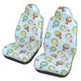 thumbnail image 1 of Fotbe Frog In Mermaid Pattern Automotive Seat Covers for Cars Trucks and SUVs – Car Seat Covers for Front Seats,Protective Seat Covers,Vehicle Seat Covers, Set of 2, 1 of 9