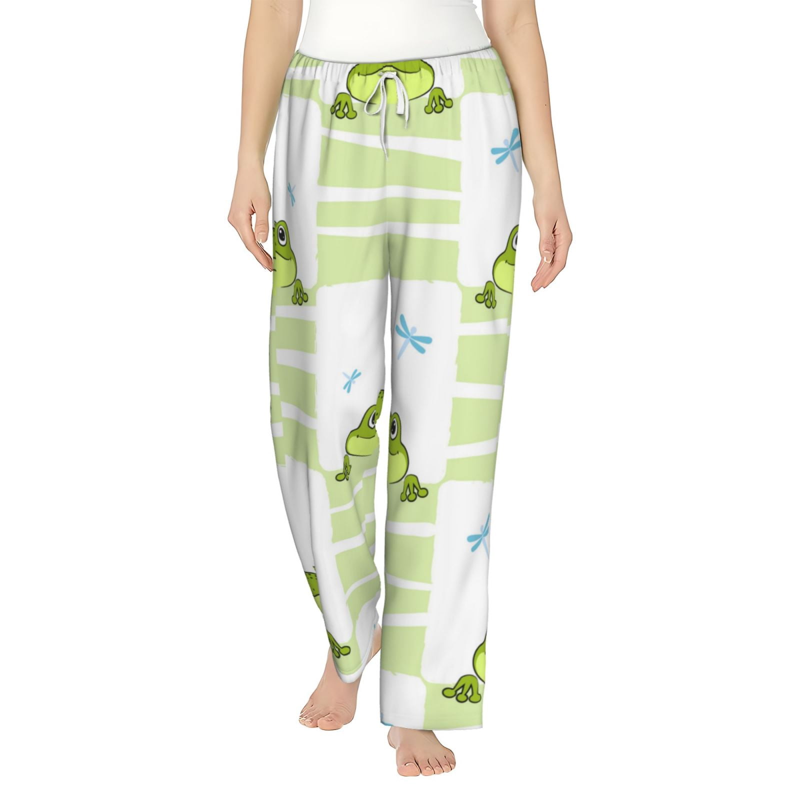 Women's Cute Frog Pajama Set – Short Sleeve Lounge Set, Soft & Comfortable, Sizes S-XXL - View #6
