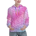 thumbnail image 1 of Fotbe Fun Rainbow Pattern Womens Long Sleeve Hoodie, Pullover Hooded Sweatshirt, Kangaroo Pocket Hoodie with Eye-catching Drawstrings-XX-Large, 1 of 7
