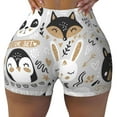 thumbnail image 1 of Fotbe Funny Animals Series Seamless Shorts, Womens Workout Shorts High Waist Stretch Booty Short for Gym/Yoga/Running/Biking-Small, 1 of 9