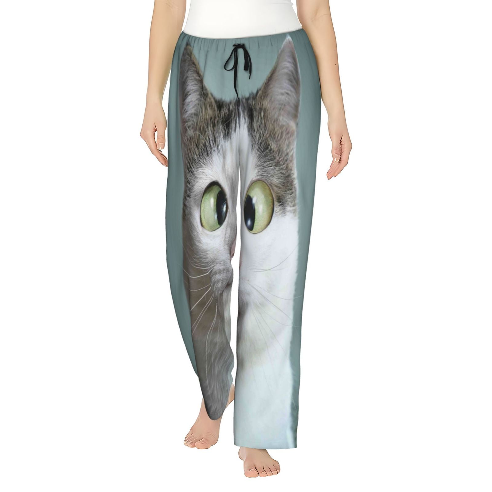 Fotbe Funny Cat Women's Pajama Pants,Sleepwear Pants,Pj Bottoms ...