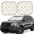 thumbnail image 1 of Fotbe Funny Chicken 2-Piece Car Windshield Sun Shade | Sun Blocker for Car Windshield | Foldable Automotive Interior Accessories for Sun Protection-Small, 1 of 7