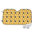 thumbnail image 1 of Fotbe Funny Chicken Car Windshield Sunshade | Sun Visor Protector Front Window Shade, Keeps Out UV Rays, Keeps Your Vehicle Cool-Medium, 1 of 7
