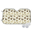thumbnail image 1 of Fotbe Funny Chicken Car Windshield Sunshade | Sun Visor Protector Front Window Shade, Keeps Out UV Rays, Keeps Your Vehicle Cool-Small, 1 of 7