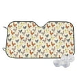 thumbnail image 1 of Fotbe Funny Chicken Car Windshield Sunshade | Sun Visor Protector Front Window Shade, Keeps Out UV Rays, Keeps Your Vehicle Cool-, 1 of 7