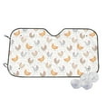 thumbnail image 1 of Fotbe Funny Chicken Car Windshield Sunshade | Sun Visor Protector Front Window Shade, Keeps Out UV Rays, Keeps Your Vehicle Cool-, 1 of 7
