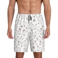 thumbnail image 1 of Fotbe Funny Chicken Pajama Shorts for Men, Men's Pajama Bottoms, Sleepwear,Short Pajama Pants-X-Large, 1 of 9