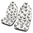 thumbnail image 1 of Fotbe Funny Chicken Pattern Automotive Seat Covers for Cars Trucks and SUVs – Car Seat Covers for Front Seats,Protective Seat Covers,Vehicle Seat Covers, Set of 2, 1 of 1
