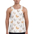 thumbnail image 1 of Fotbe Funny Chicken Pattern Men's Quick Dry Workout Tank Top Gym Muscle Tee Fitness Bodybuilding Sleeveless T Shirt Breathable Workout Shirt-Large, 1 of 9