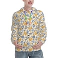 thumbnail image 1 of Fotbe Funny Chicken Pattern Womens Long Sleeve Hoodie, Pullover Hooded Sweatshirt, Kangaroo Pocket Hoodie with Eye-catching Drawstrings-Small, 1 of 7