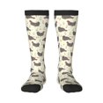 thumbnail image 1 of Fotbe Funny Chicken print Women's Men's Novelty Crew Socks Cotton Socks Knee High Socks for Walking,Running,Nurses,Pregnancy, 1 of 8