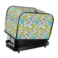 thumbnail image 1 of Fotbe Funny Dinosaurs on Stripes for Two Slice Toaster Cover, Fingerprint Protector, Super Soft Appliance Cover And Dust Cover,Bread Dust Cover & Fingerprint Protection, 1 of 7
