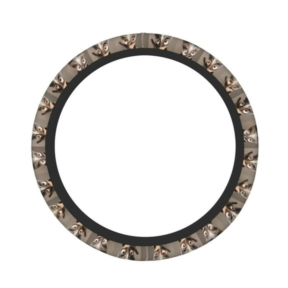 Fotbe Funny Horse Faces Expressions for Steering Wheel Cover Universal 15 in Car Accessories for Men Women,Steering Wheel Protector Comfortable Protective Case for SUV Sedan Decor