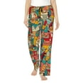 thumbnail image 1 of Fotbe Funny Owl Bird Women's Pajama Pants,Sleepwear Pants,Pj Bottoms Drawstring And Pockets-Large, 1 of 9
