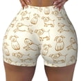 thumbnail image 1 of Fotbe Funny Pigs Seamless Shorts, Womens Workout Shorts High Waist Stretch Booty Short for Gym/Yoga/Running/Biking-X-Large, 1 of 1