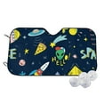 thumbnail image 1 of Fotbe Funny Spaceships Car Windshield Sunshade | Sun Visor Protector Front Window Shade, Keeps Out UV Rays, Keeps Your Vehicle Cool-Medium, 1 of 7