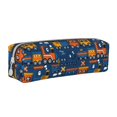 thumbnail image 1 of Fotbe Funny Steam Train Pattern Leather Pencil Case, Pencil Pouch with Durable Zipper, Compact and Stylish Organizer for Stationery, Art Supplies, Travel Essentials, 1 of 7