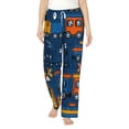 thumbnail image 1 of Fotbe Funny Steam Train Women's Pajama Pants,Sleepwear Pants,Pj Bottoms Drawstring And Pockets-Large, 1 of 9