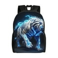 thumbnail image 1 of Fotbe Futuristic Blue Light White Tiger Travel Laptop Backpack, Business Slim Sturdy Laptops Backpack, Water Resistant College School Computer Bag Gift for Men & Women Fits 15.6 Inch Notebook, 1 of 8