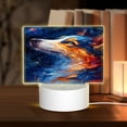 thumbnail image 1 of Fotbe Galactic Dog Swirls Art Pattern Acrylic Night Light Gift with 3 Color ModesTouch-Sensitive LED Lamp Perfect Gift for Mother's Day, Birthday, or Christmas, 1 of 9